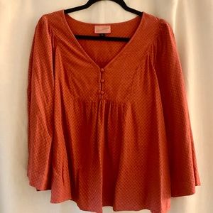 Rust colored Universal Thread Blouse